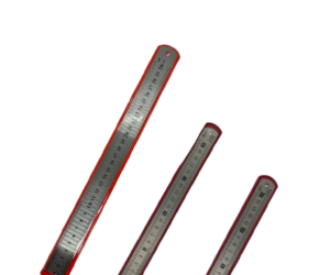 Stål linjal 3 pack